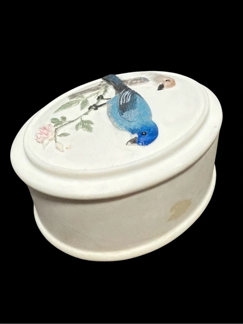 Ibis & Orchid Designs Indigo Buntings Boxes of Light Tealight Holder Trinket Box